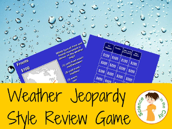 Preview of Weather Review Game: Jeopardy Style