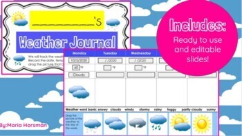 Preview of Weather Journal 