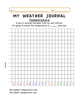Preview of Weather Journal