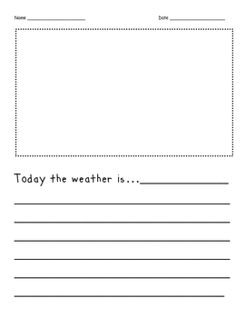 Weather Journal-Daily by Creative Classroom Lessons | TpT