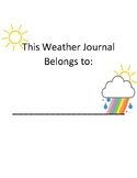 Weather Journal Kindergarten Prek