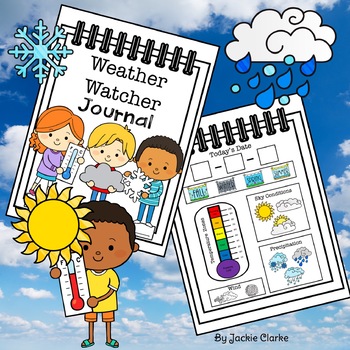 Preview of Weather Journal, Weather Graph, Temperature, Kindergarten & First Grade Science