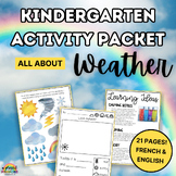 Weather Kindergarten Activities in French & English