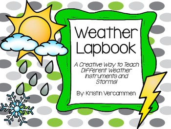 Preview of Weather Lapbook - Teaching Storms and Weather Instruments
