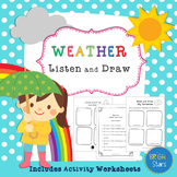 Weather and Seasons Listen & Draw Activities