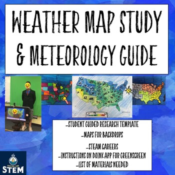 Preview of Weather Map Project- STEM Meteorology