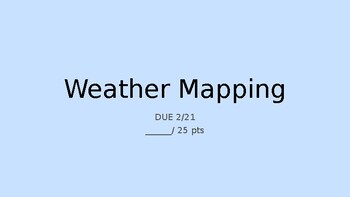 Preview of Weather Mapping & Extreme Weather Webquest