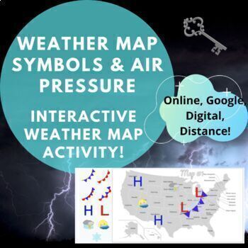 Preview of Weather Maps | Fronts | Air Pressure | Interactive Digital Activity