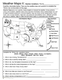 Weather Maps II - Practice Current Conditions and Forecast Activity