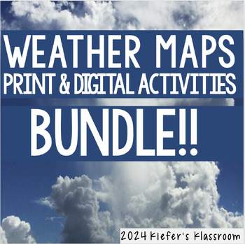 Preview of Weather Maps -- Print & Digital Resource!
