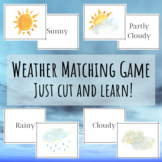 Weather Matching Memory Vocabulary Game