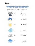Weather Matching Worksheet