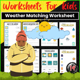 Weather Matching Worksheet Kindergarten