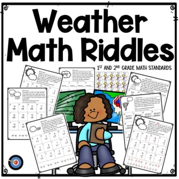 Preview of Weather Math Riddles