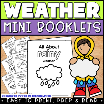 Weather Mini Booklets - Write, Find & Draw - All About Weather Science ...