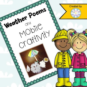 Preview of Weather Poems and Mobile Craftivity - Weather and Poetry