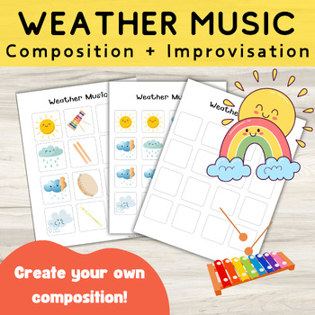 Preview of Weather Music/Instruments+Weather/Musical Game/Composition/Improviation