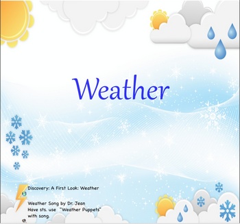 Preview of Weather Notebook File for the SmartBoard