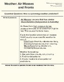 Weather Notes: Air Masses and Fronts (Cornell Style)