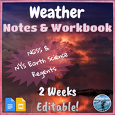 Weather Notes & Workbook | Meteorology Unit | NYS Regents 