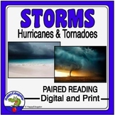 Weather Paired Reading Hurricanes vs. Tornadoes Venn Diagr