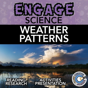 Preview of Weather Patterns Resources - Reading, Printable Activities, Notes & Slides