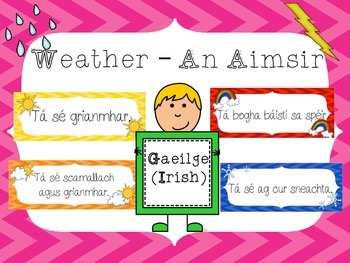 Preview of Weather Posters - An Aimsir - as GAEILGE/IRISH