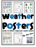 Weather Posters & Worksheets | Teachers Pay Teachers