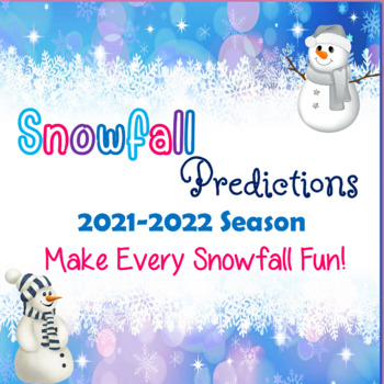Preview of Weather Predicting Predicting Snow Winter Snowfall - Digital Distance Learning