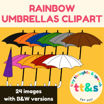 Weather Rainbow Clipart Mini Bundle by Tiny Thoughts and Speech | TPT