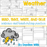 Weather Sentence Writing and Handwriting Practice with Hig