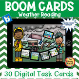 Weather Reading BOOM Cards Digital Task Cards