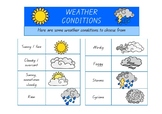 Weather Recording sheets - February and generic (Yr 1/2 Science)