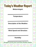 Weather Report Form