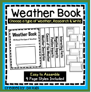 Preview of Weather Report, Storm Flip Book Research Project, Weather Writing
