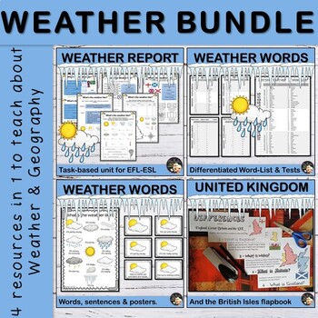 Weather Report Unit - British Weather Resources Bundle | TpT