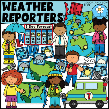 Preview of Weather Reporters Clipart