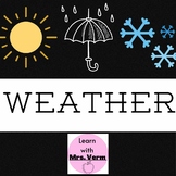 Weather Resources: My Favorite Weather | Tracing and Color