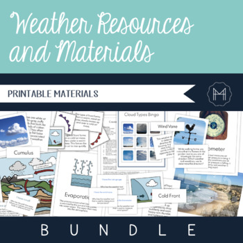 Preview of Weather Resources and Materials Bundle