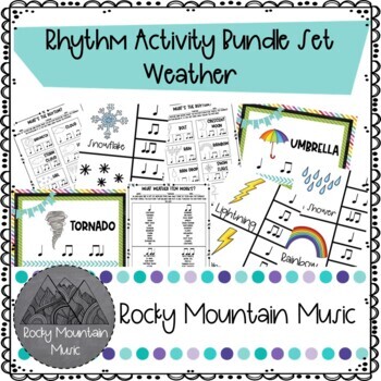 Preview of Weather Rhythm Activity Bundle Set