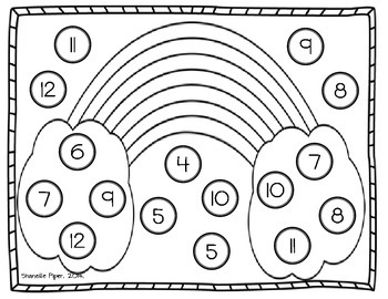 Weather Roll and Color Worksheets by Shaneille Piper | TpT