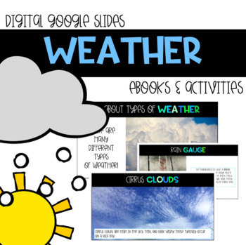 Weather Science Activities Bundle - Distance / Digital Learning ...