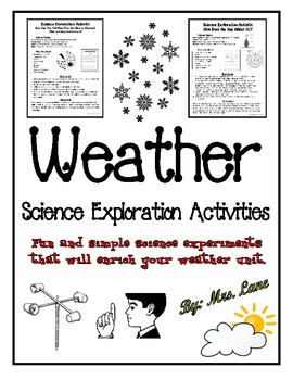 Preview of Weather Science Exploration Activities (31 Experiments)
