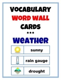 Word Wall Vocabulary Cards: Weather & Seasons