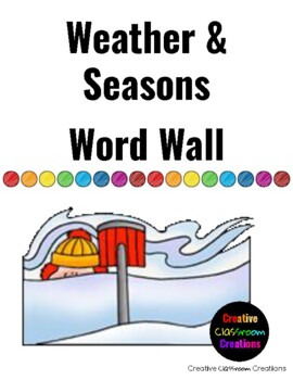 Preview of Weather & Season Word Wall