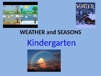 Preview of Weather Seasons ExC-ELL vocabulary Powerpoint