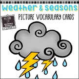Weather & Seasons: Picture Vocabulary Cards