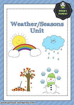 Weather - Seasons Unit by Pooky Pandas | Teachers Pay Teachers