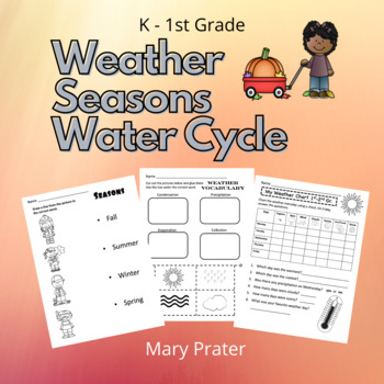 Preview of Seasons and Weather Kindergarten Science Printable Activities