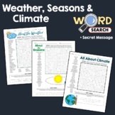 Weather, Seasons and Climate Word Search Puzzle Activity V